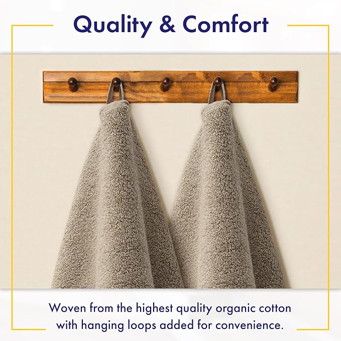 Alusa Home 100% Organic Zero-Twist Cotton Towels - Image 4