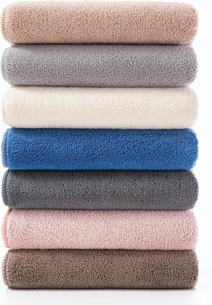 sakano 4-Piece Bath Towel Set, Quick-Dry Absorbent Lint Free & Launder Soft - Image 8