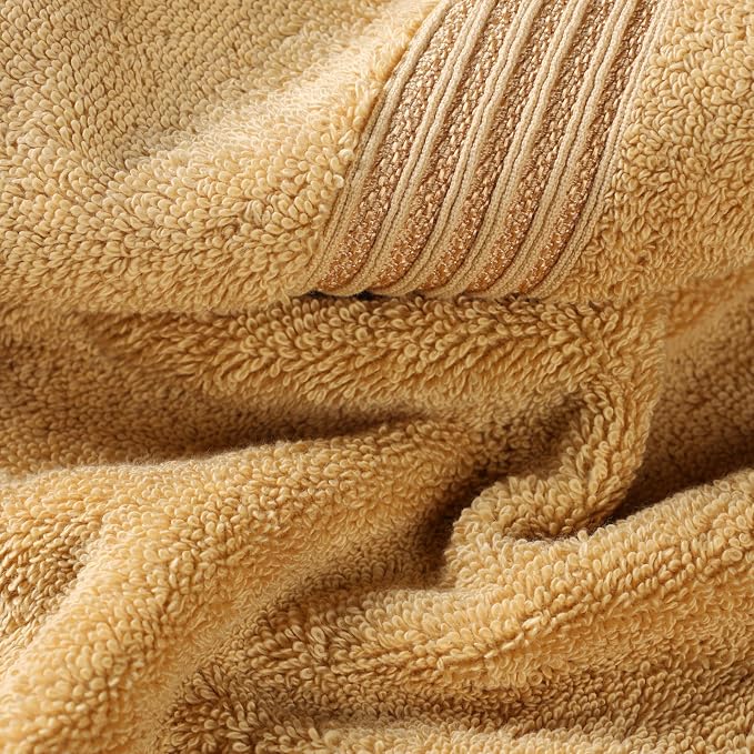 Superior Egyptian Cotton 8-Piece Towel Set, Guest Bath Decor Essentials - Image 6