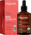 Cliganic Organic Jojoba Oil, 100% Pure | Natural Cold Pressed Unrefined Hexane by Cliganic