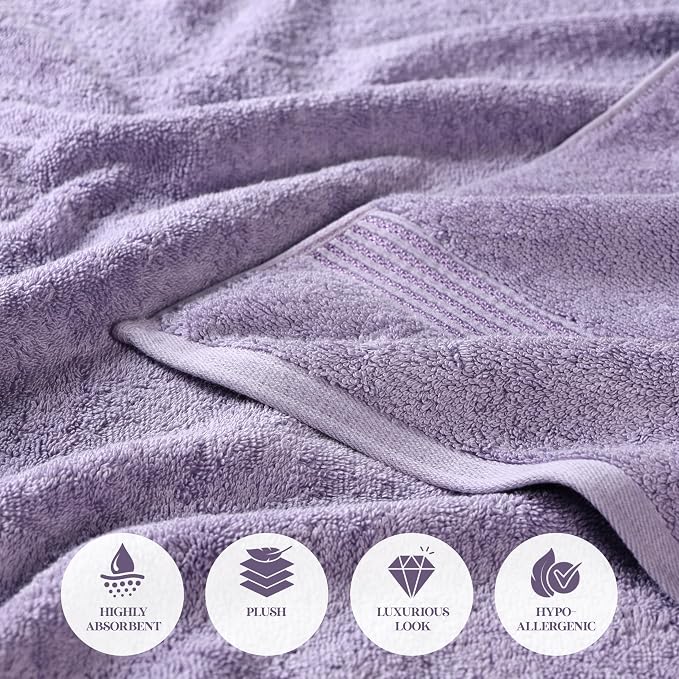 Superior Egyptian Cotton 2-Piece Bath Sheet Towel Set, Oversized Body Towels - Image 8