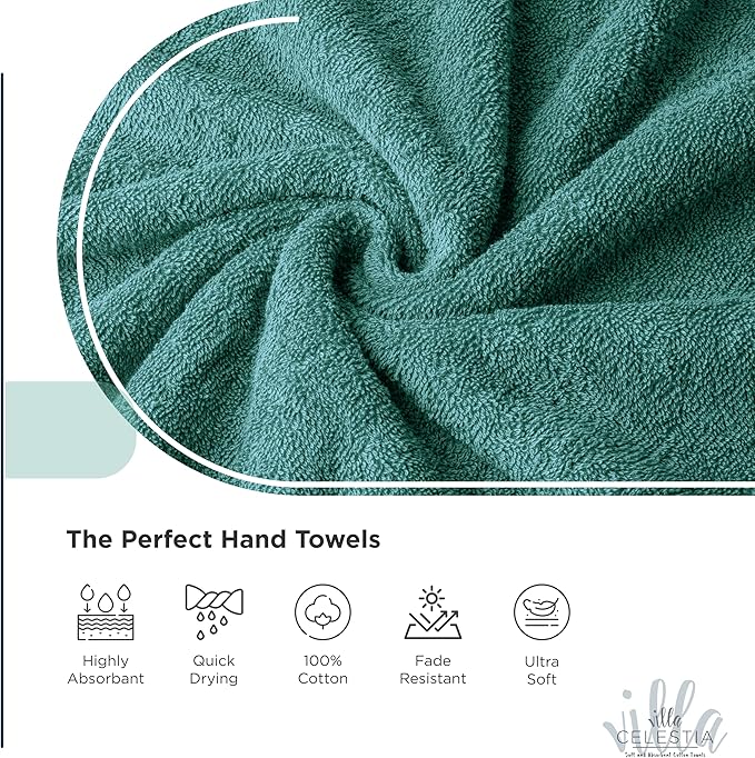 100% Cotton Wash Cloth for face & Body Set of 12, Sustainable, Highly Absorbent - Image 3