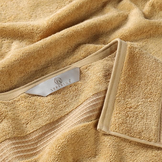 Superior Egyptian Cotton 8-Piece Towel Set, Guest Bath Decor Essentials - Image 5