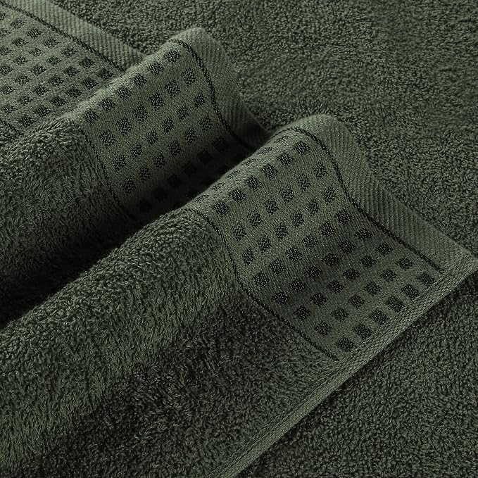 GLAMBURG 100% Cotton Ultra Soft 6 Pack Towel Set, Contains 2 Bath Towels 28x55 - Image 2