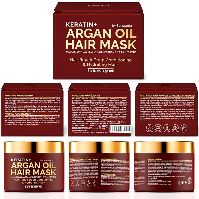 SUNATORIA Hair Mask with Keratin & Argan Oil - Image 7