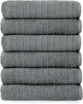 Welhome James 100% Cotton Textured Stripe Towels by WelhomeByWelspun
