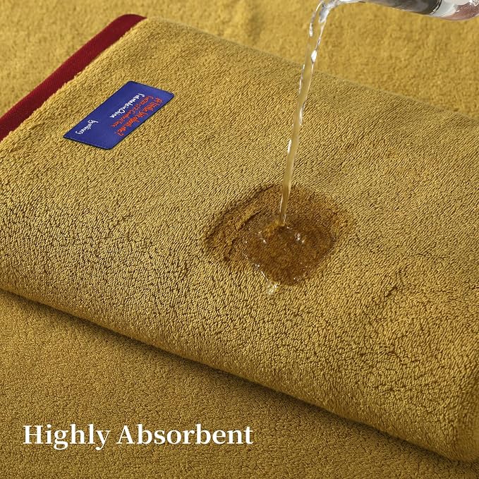 REDKISS 100% Cotton 2 Pack Luxury Bath Towels 27 x 54 Inches, Oversized Bath - Image 5