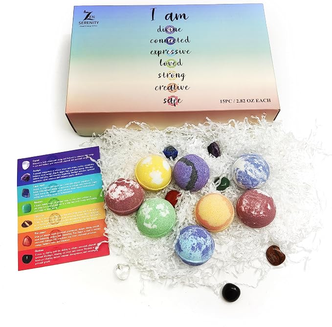 Chakra Healing Gemstones Bath Bombs. 15 Essential Oil Bath Bombs. Real Chakra - Image 8