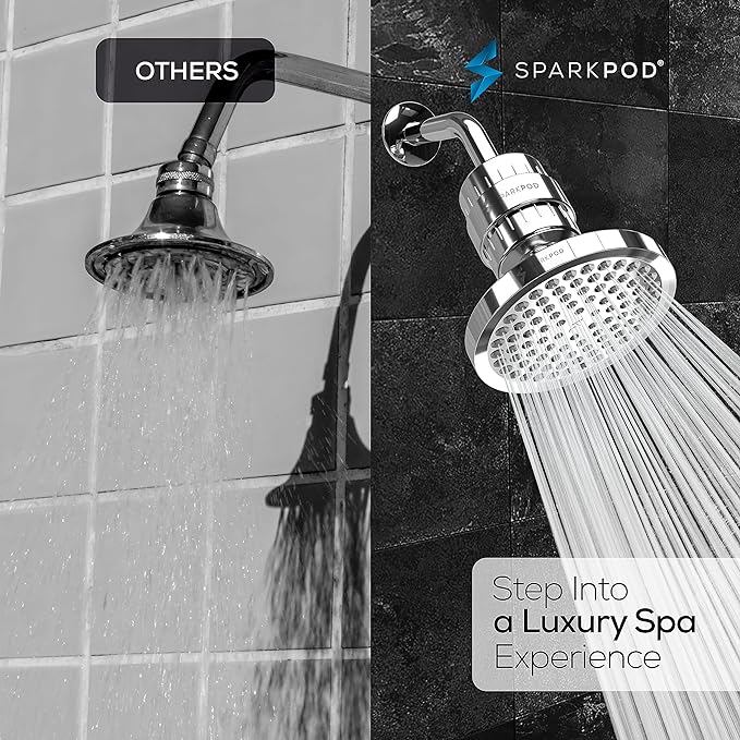 SparkPod Luxury Filtered Shower Head Set 23 Stage Shower Filter - Image 4
