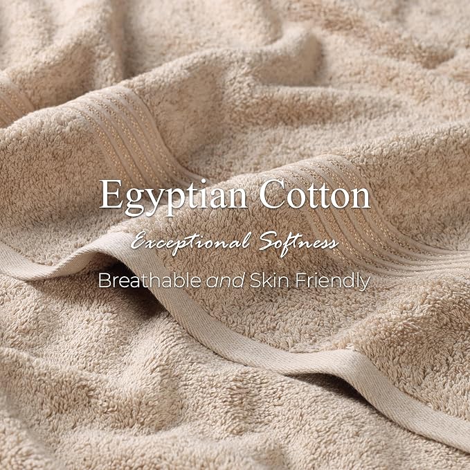 Superior Egyptian Cotton 4-Piece Bath Towel Set - Image 7