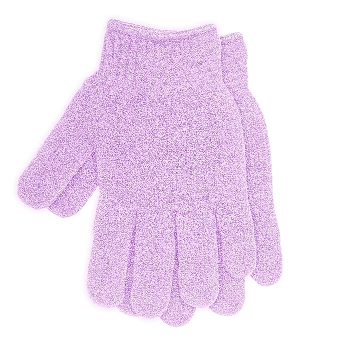 4 Pairs Exfoliating Gloves for Shower, Shower Gloves, Body Scrubber, Korean - Image 4