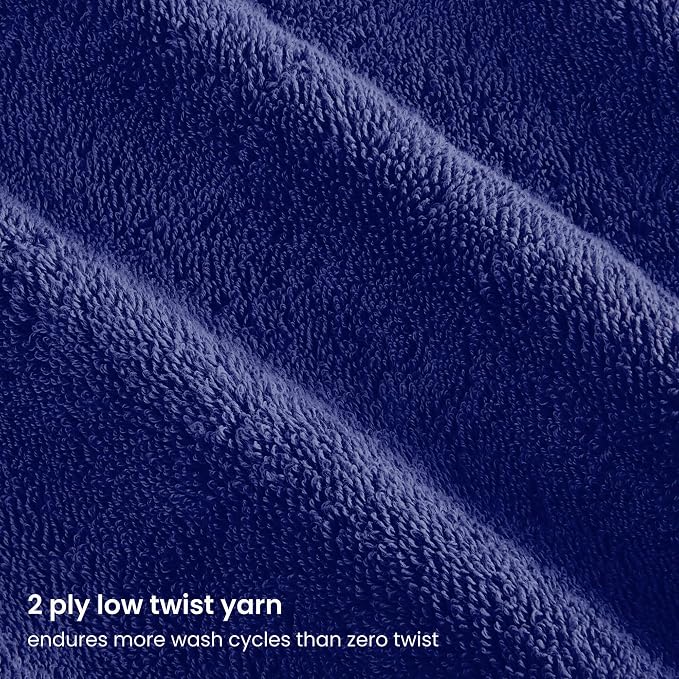 BIOWEAVES 100% Organic Cotton 700 GSM Plush Premium Washcloths 13" x 13" GOTS - Image 3