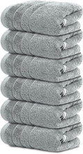 Tens Towels Pack of 6 Hand Towels, 100% Cotton, Lighter Weight, Quick to Dry by TensTowels