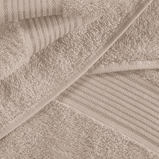 BELZZI Home Ultra Soft 4 Pack Oversized Bath Towel Set 27x54, Cotton Compact - Image 2