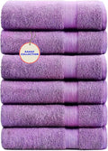 KAHAF COLLECTION 100% Cotton Bath Towels, 24x48 Pack of 6 Towels, Quick Dry by KAHAF+COLLECTION