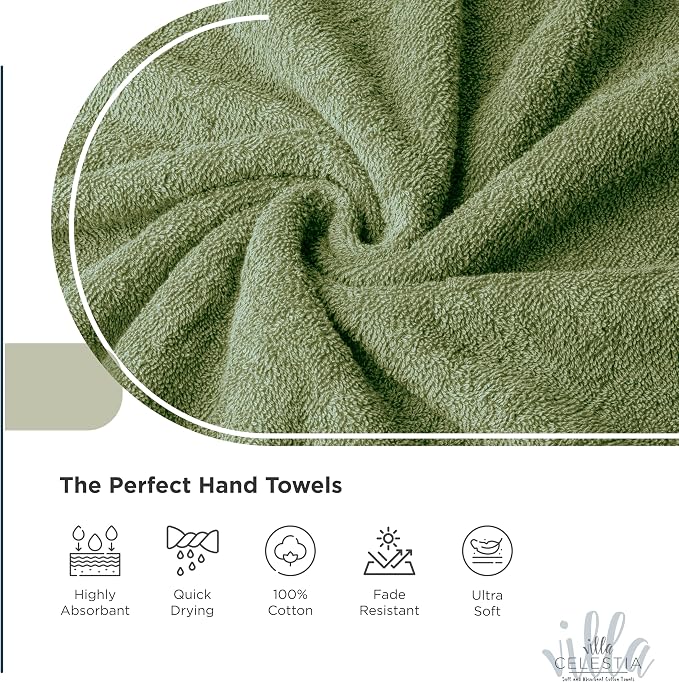 100% Cotton Wash Cloth for face & Body Set of 12, Sustainable, Highly Absorbent - Image 3