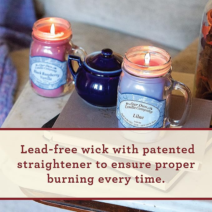 Our Own Candle Company, Vanilla Waffle Cone Scented Mason Jar Candle, 100 Hour - Image 4