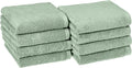 Amazon Basics Lightweight Quick-Dry Hand Towels, 100% Cotton, Seafoam Green by AmazonBasics