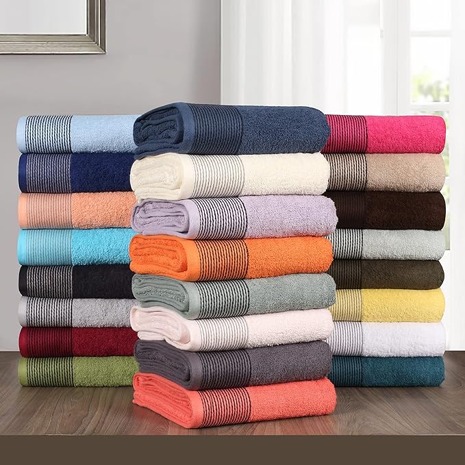 BELIZZI HOME Ultra Soft 2 Pack Oversized Bath Towel Set, 28x55 inches, 100% - Image 5
