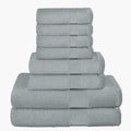 Belizzi Home 8 Piece Towel Set 100% Ring Spun Cotton, 2 Bath Towels 27x54 by Unknown