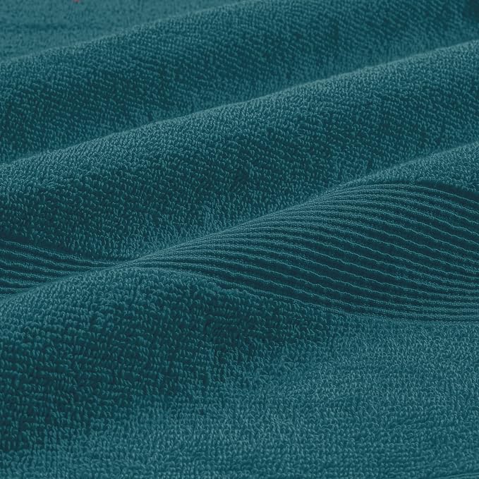 Belizzi Home 8 Piece Towel Set 100% Ring Spun Cotton, 2 Bath Towels 27x54 - Image 2