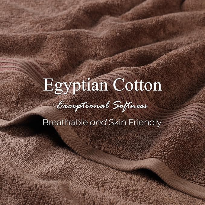 Superior Egyptian Cotton 9-Piece Towel Set, Guest Bath Decor Essentials - Image 7