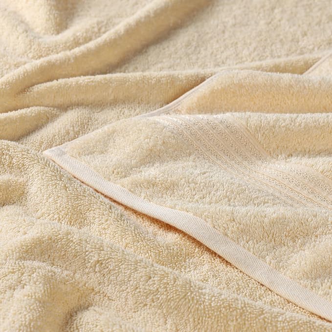 Superior Egyptian Cotton 12-Piece Towel Set, Guest Bath Decor Essentials - Image 4