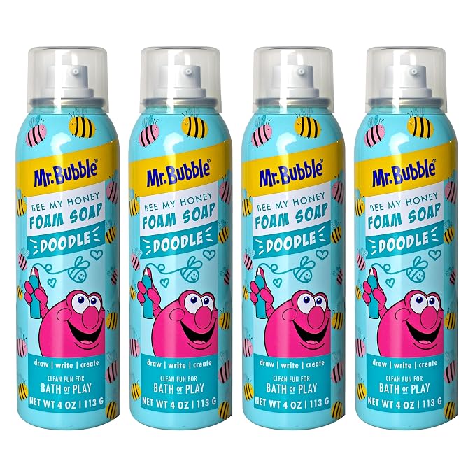 Mr. Bubble Limited Edition Foam Soap, Creativity Bath Soap, Cleans & Moisturizes by MrBubble