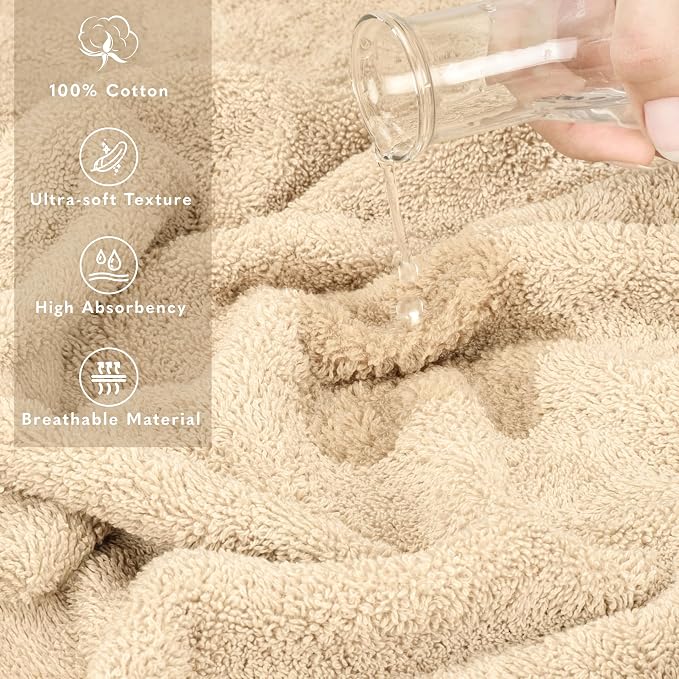 American Soft Linen 100% Cotton 600 GSM Turkish 40x80 Oversized Bath Towel Sheet - Image 4