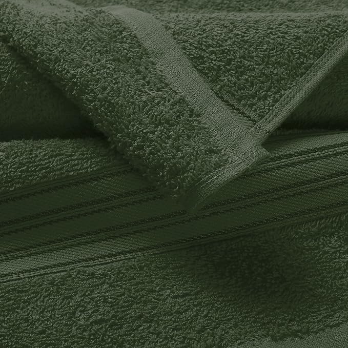 BOUTIQUO 6 Pack Cotton Towel Set, Contains 2 Bath Towels 28x55 inch, 2 Hand - Image 2