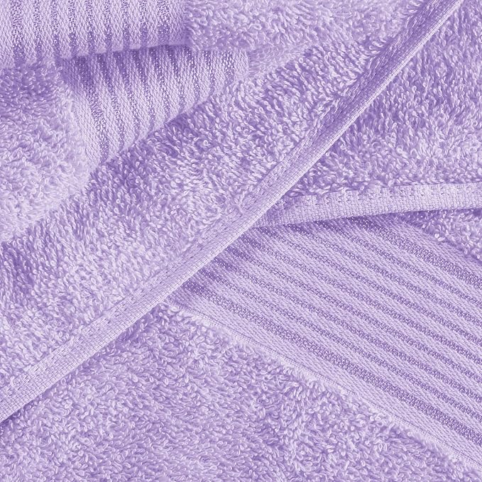 Elvana Home Ultra Soft 6 Pack Cotton Towel Set, Contains 2 Bath Towels 28x55 - Image 2