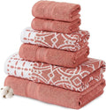 Modern Threads Monroe 6-Piece 100% Cotton Towel Set – Reversible Yarn Dyed by ModernThreads