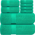 Infinitee Xclusives Luxury 100% Cotton Towel Set – 8 Piece Bathroom Towel Set – by InfiniteeXclusives