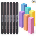 TsMADDTs Nail Files and Buffers, Professional Manicure Tools Kit Rectangular by TsMADDTs