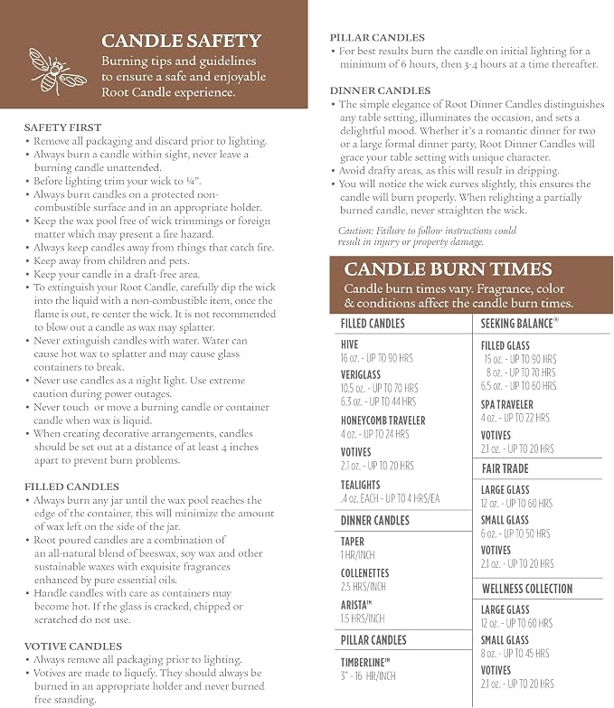 Root Candles Scented Candles in Travel Tin 24-Hour Honeycomb Traveler - Image 8