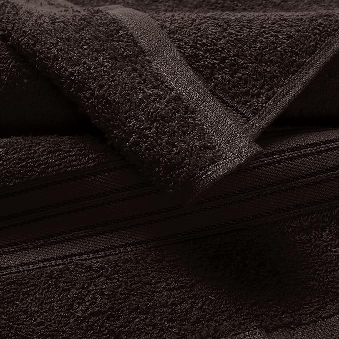 BOUTIQUO 6 Pack Cotton Towel Set, Contains 2 Bath Towels 28x55 inch, 2 Hand - Image 2