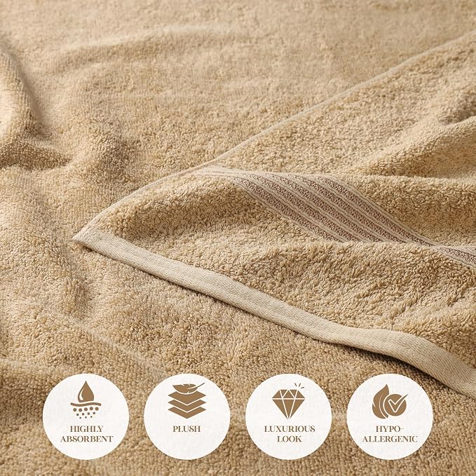 Superior Egyptian Cotton 4-Piece Bath Towel Set - Image 8