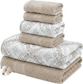 Modern Threads Capri 6-Piece Reversible Yarn Dyed Jacquard Towel Set by ModernThreads
