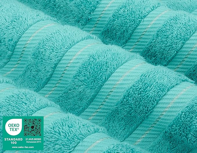 American Soft Linen Luxury 4 Piece Bath Towel Set, 600 GSM 100% Cotton Turkish - Image 3
