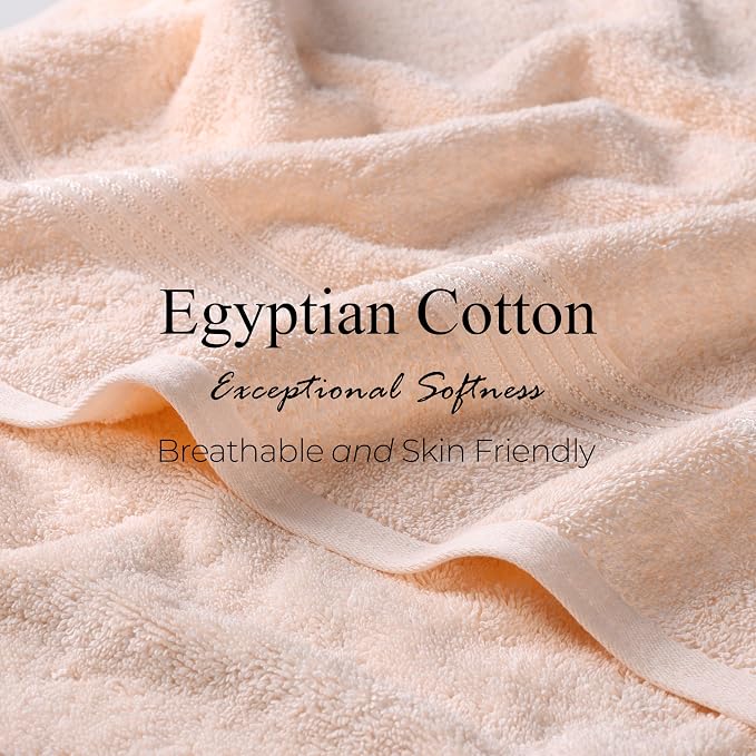 Superior Egyptian Cotton 12-Piece Towel Set, Guest Bath Decor Essentials - Image 7