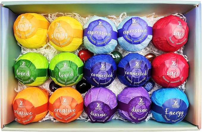 Chakra Healing Gemstones Bath Bombs. 15 Essential Oil Bath Bombs. Real Chakra - Image 9