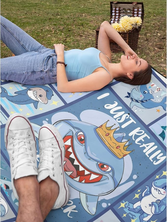 Fish Flannel Fleece Blanket Throw Couch Microfiber Soft Cozy Lightweight Luxury - Image 7