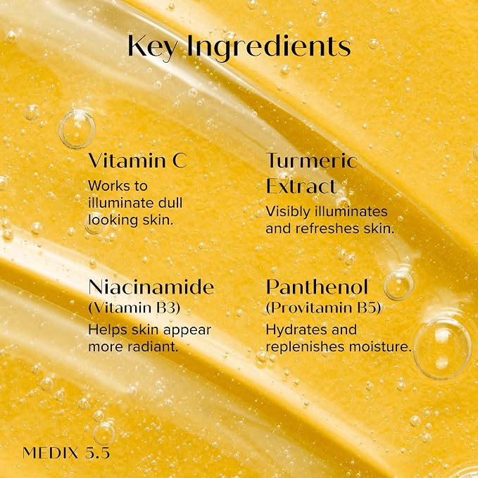 MEDIX Glycolic Acid + Lactic Acid Body Wash & Vitamin C Body Wash 2PC Skincare - Image 3