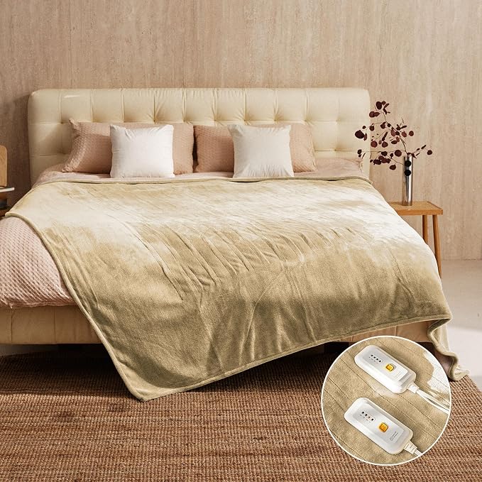 JET'S HOME Heated Blanket Queen 84"x90" by Jetshome