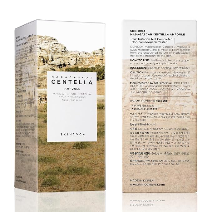 SKIN1004 Madagascar Centella Asiatica Ampoule Facial Serum 1.85 fl.oz, Soothes - Image 8