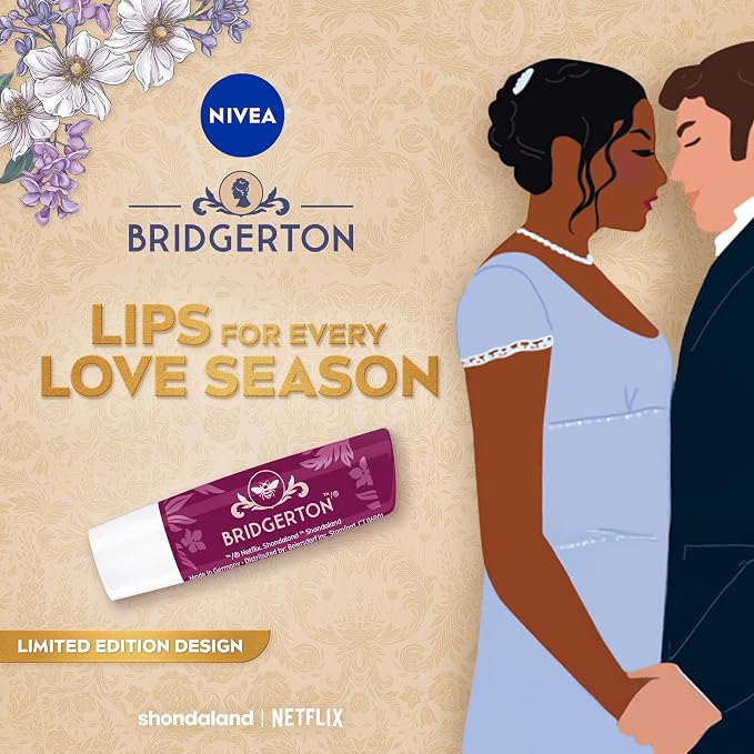 NIVEA Blackberry Pie Lip Balm, Nourishing Lip Care, Bridgerton Limited Edition - Image 2