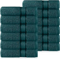 Cotton Craft Ultra Soft 12 Pack Wash Cloths 12x12 Teal Weighs 2 Ounces Each by COTTONCRAFT
