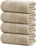 Tens Towels Pack of 4 Extra Large Bath Towels 30 x 60 Inches, 100% Cotton by TensTowels