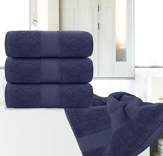 White Classic Luxury Bath Towels Large - Image 5