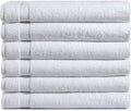 Amazon Basics 6-Pack Bath Towels, 100% Ring Spun Cotton, 600 GSM, Lightweight by AmazonBasics